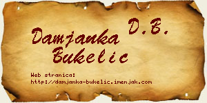 Damjanka Bukelić vizit kartica
